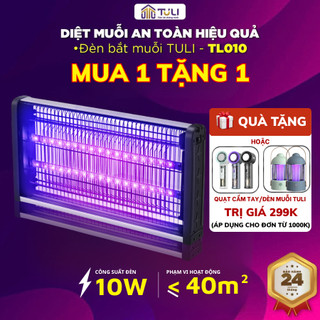  Đèn bắt muỗi thông minh cao cấp TULI TL-010 10W,Phạm vi tối đa 40 m2 an toàn và tiện ích,BH 2 năm 