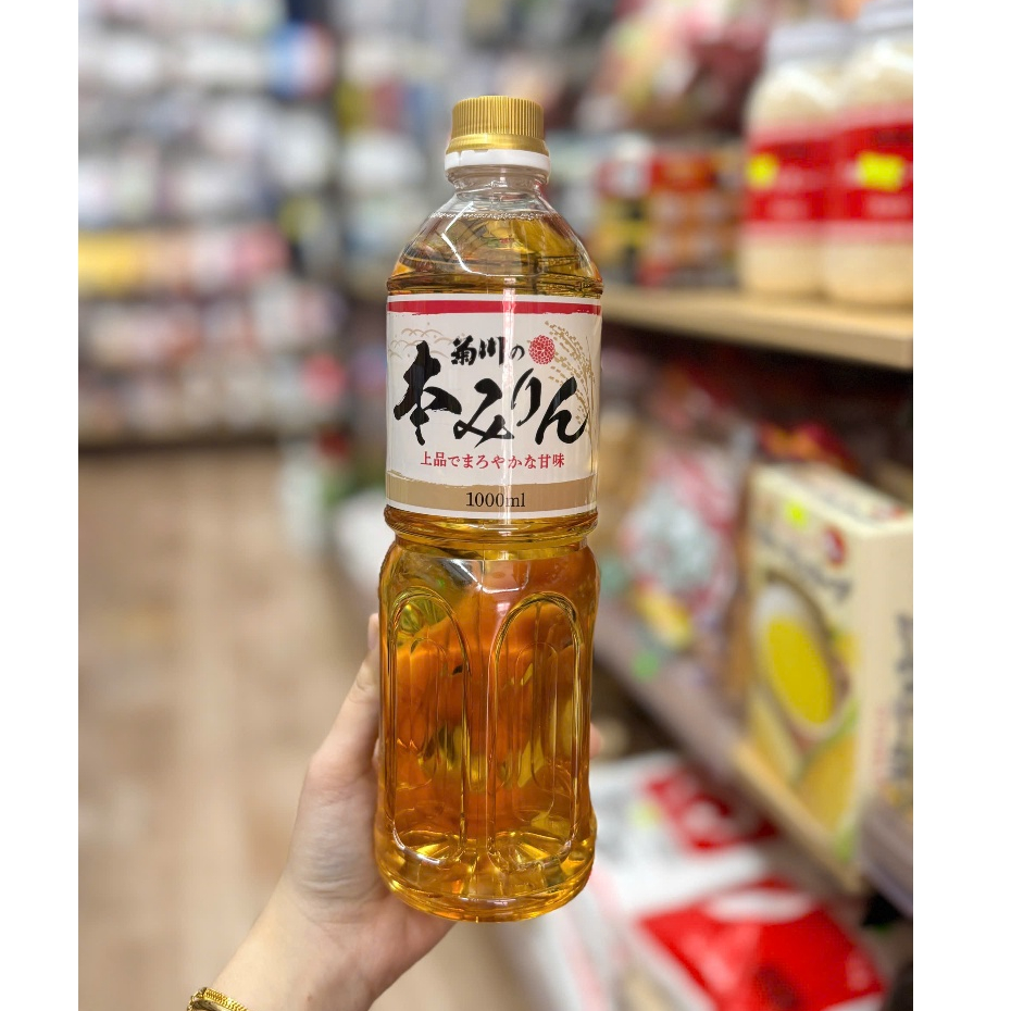 Rượu ngọt nấu ăn Hon mirin 1L Kikugawa  Nhật Bản