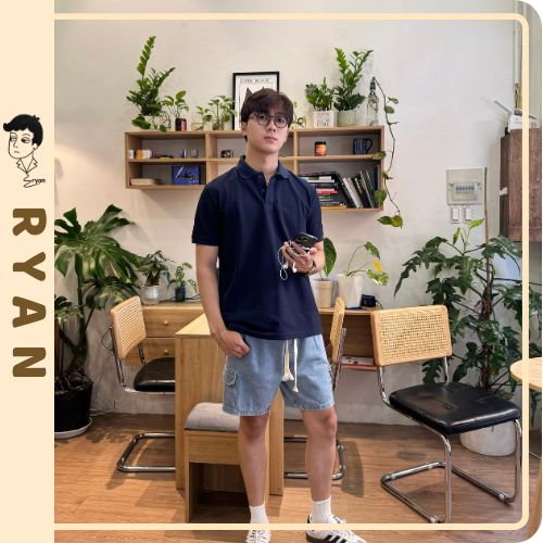 Áo Polo RYAN Nam cổ bẻ Vải cotton sang trọng, lịch lãm, thoáng mát - RYAN