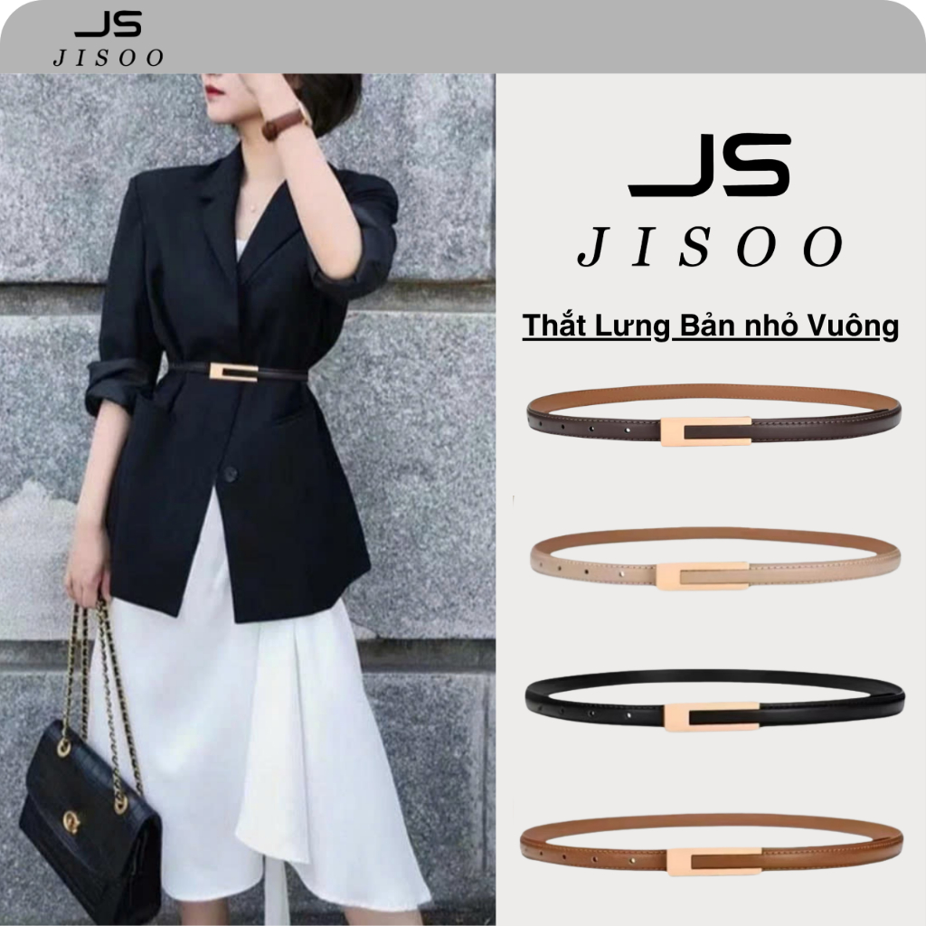 Thắt lưng nữ bản nhỏ da PU cao cấp dây nịt dây đai nữ khóa kim loại phong cách sang trọng dễ phốiTL3