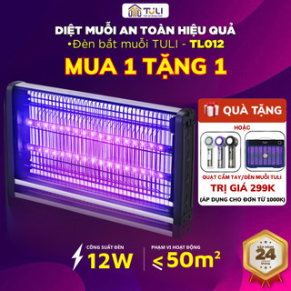  Đèn bắt muỗi TULI TL-012 12W Máy diệt đuổi côn trùng tự động Hiệu quả Không độc hại BH 2 năm 
