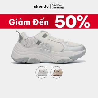  Giày Thể Thao Sneaker Nam Nữ Chunky 1 Thoải Mái Nhẹ Êm Shondo Nhiều Màu 