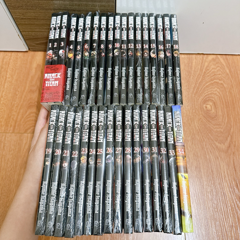 Sổ Tay In Hình Attack On Titan Full 1-34 New Seal