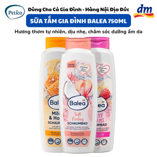 Sữa tắm tạo bọt dưỡng ẩm chuyên sâu Balea 750ml hương thơm tươi mát nhẹ nhàng - Nội địa Đức 