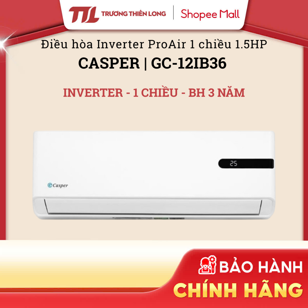 GC-12IB36 |  Điều Hòa Inverter Proair 1 Chiều 1.5HP GC-12IB36