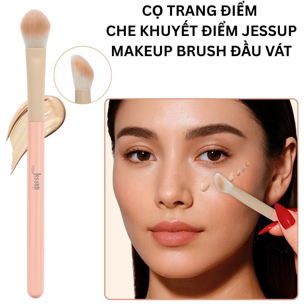 Cọ Che Khuyết Điểm Cao Cấp Jessup Flat Tip Concealer Brush Đầu Dẹt Tán Kem Mịn