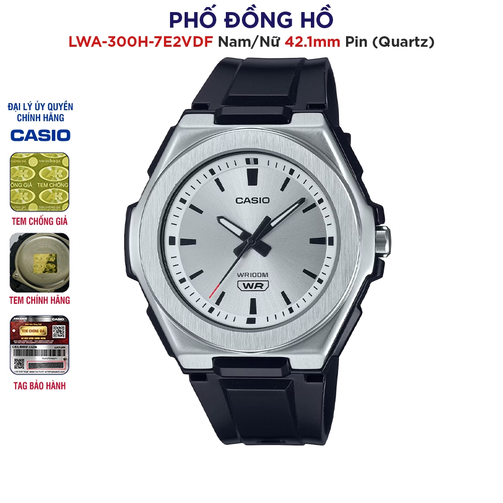 Đồng hồ unisex dây nhựa Casio Anh Khuê LWA-300H-7E2VDF