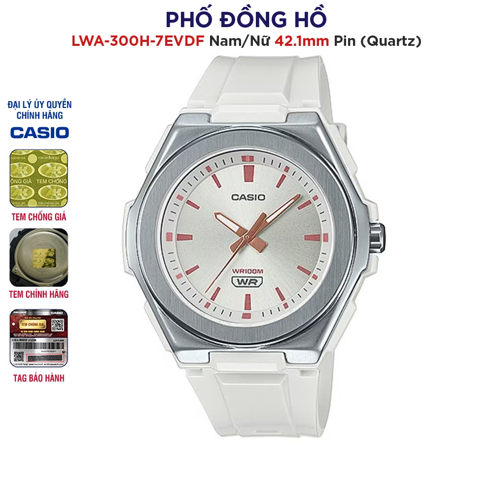 Đồng hồ unisex dây nhựa Casio Anh Khuê LWA-300H-7EVDF