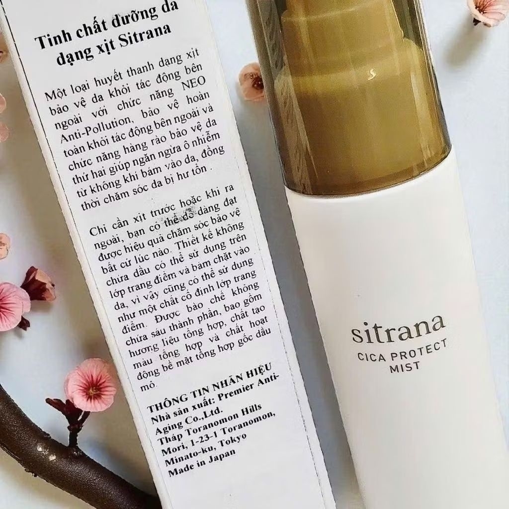 Xịt Dưỡng Cấp Ẩm Bảo Vệ Da Sitrana Cica Protect Mist
