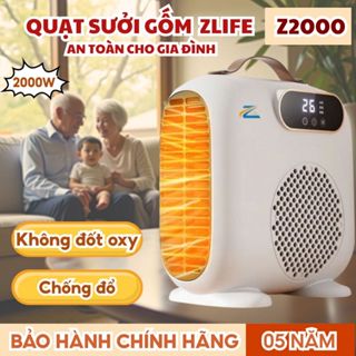 Máy Sưởi Cho Bé Sơ Sinh 2000W Siêu Ấm - Quạt Sưởi Ấm Mùa Đông Chống Đổ An Toàn Không Đốt Oxy 