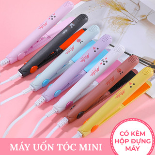 Máy làm tóc máy uốn,duỗi,kẹp là tóc mini đa năng nhiều màu sử dụng ion âm kèm hộp đựng tiện dụng rẻ