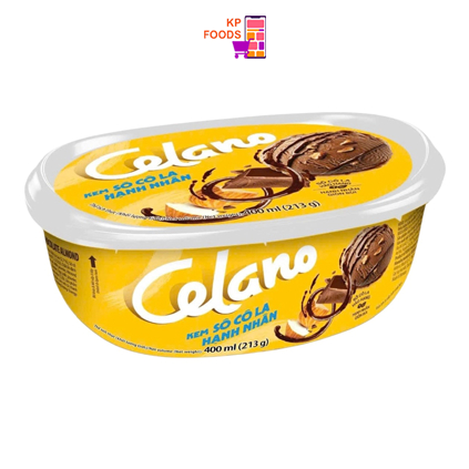 Kem hộp Celano socola hạnh nhân 400ML