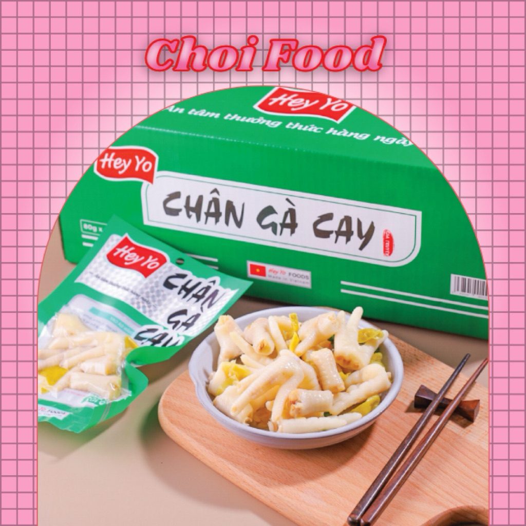 Chân Gà Cay Hey Yo Thơm Ngon 80G - Choi Food