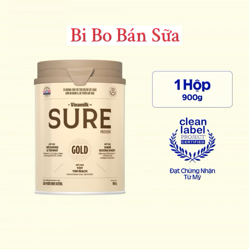 Sữa Bột Vinamilk Sure Prevent Gold Lon - 900g