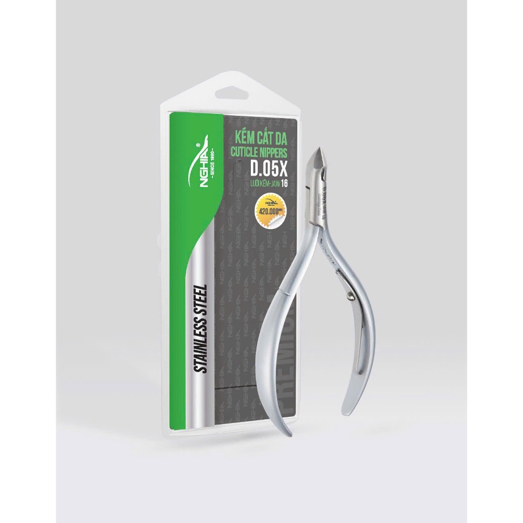 Kềm Nghĩa da Inox D05X , kềm cắt da làm Nail