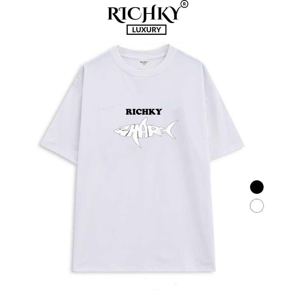 Áo Thun Richky Luxury Premium Tee Cá Mập Trắng White Shark
