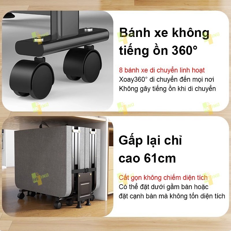 𝑯𝑬𝑰𝑵𝑶 Giường Gấp Văn Phòng 4 Khúc Cao Cấp Hợp Kim Gấp Gọn Siêu Tiện Chịu Tải 300kg Bảo Hành 24Tháng | BigBuy360 - bigbuy360.vn