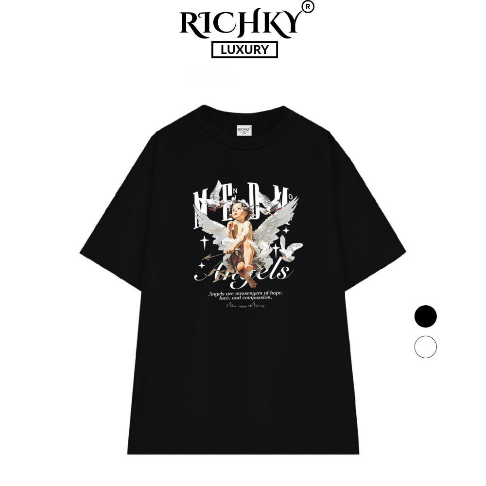 Áo Thun Richky Luxury Premium Tee Bé Thiên Thần Medm Baby Angel Cupid