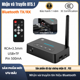 D6 Bộ thu và phát Bluetooth 5.1 Hỗ trợ ổ đĩa flash USB và thẻ TF Pin 500mA Có điều khiển từ xa Bảo hành 1 năm