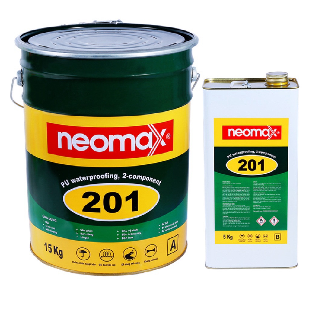 NEOMAX 201 CHỐNG THẤM GỐC PU 2 THÀNH PHẦN