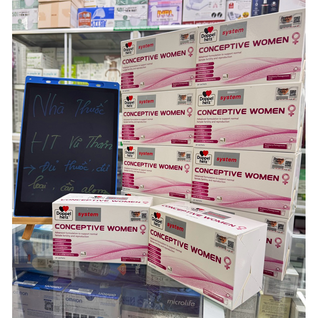 Conceptive Women - Bổ Trứng, Tăng Khả Năng Thụ Thai- Hộp 30 Gói (Chính Hãng Đức)