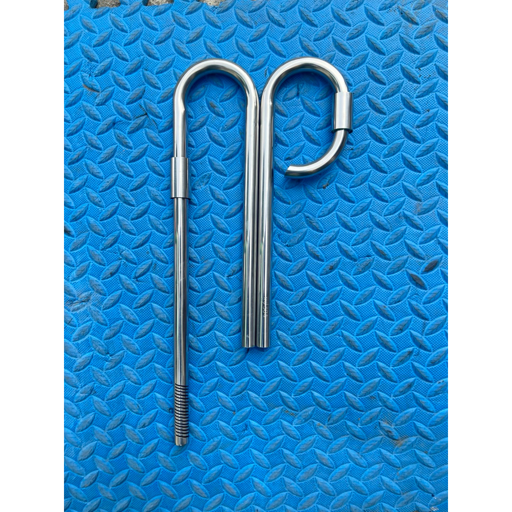 IN OUT rãnh chéo inox 304 fi16 - IN cao tổng 40cm