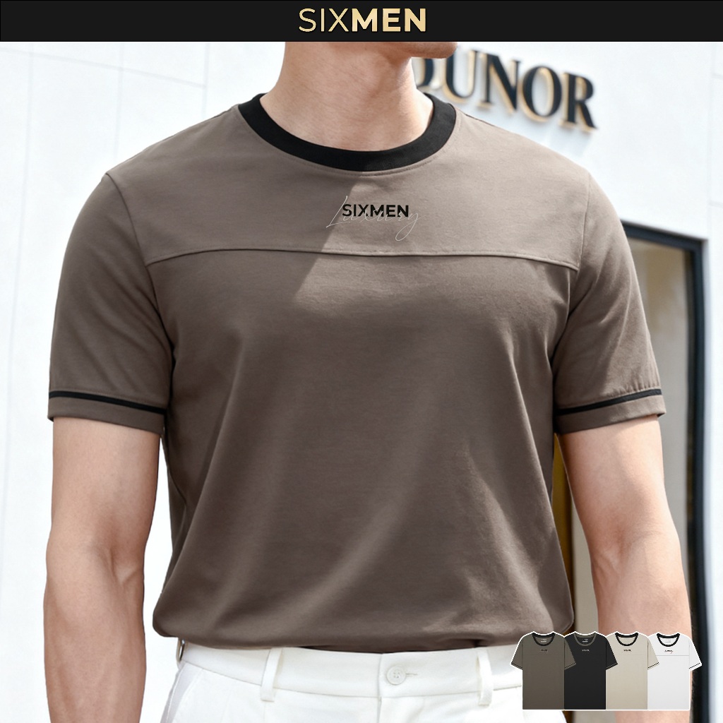 [NEW] Áo Thun Nam Luxury Pilot SIXMEN Vải Cotton Cao Cấp, Co Giãn 4 Chiều, Form Fit Thoáng Mát