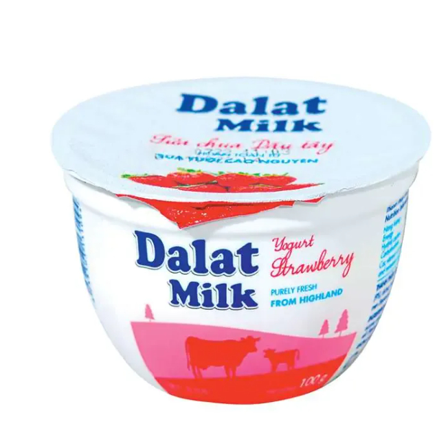 Sữa chua dâu Dalat Milk, 100g
