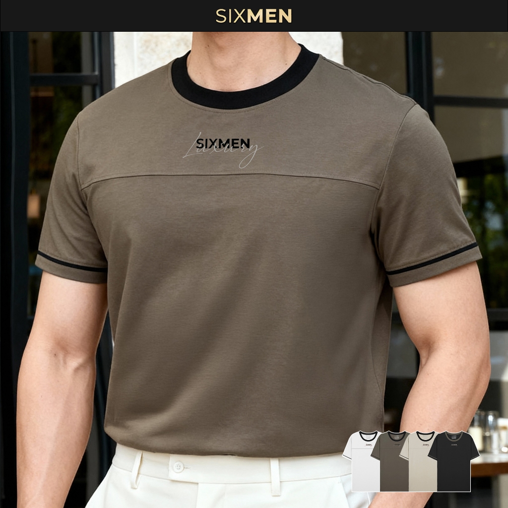[NEW] Áo Thun Nam Luxury Pilot SIXMEN Vải Cotton Cao Cấp, Co Giãn 4 Chiều, Form Fit Thoáng Mát
