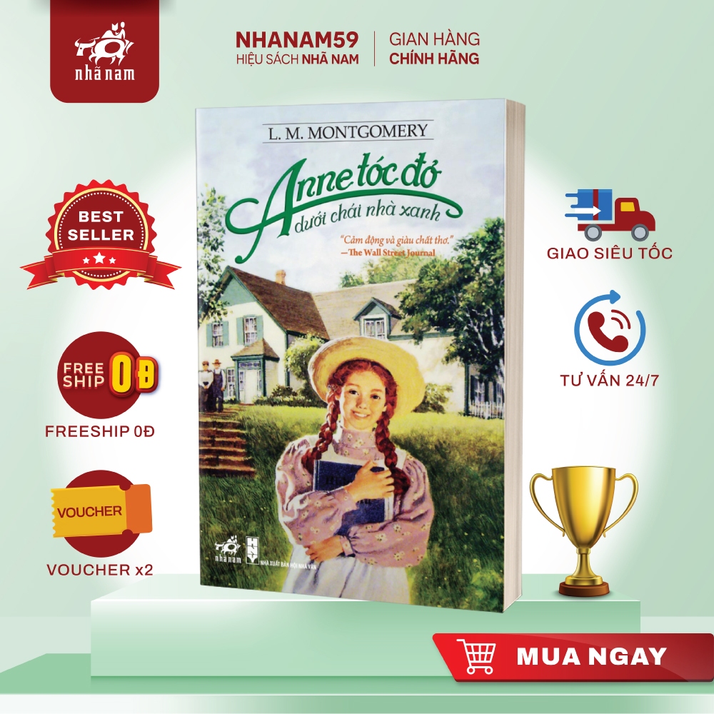 Sách - Anne tóc đỏ dưới chái nhà xanh (Tập 1 series Anne tóc đỏ)