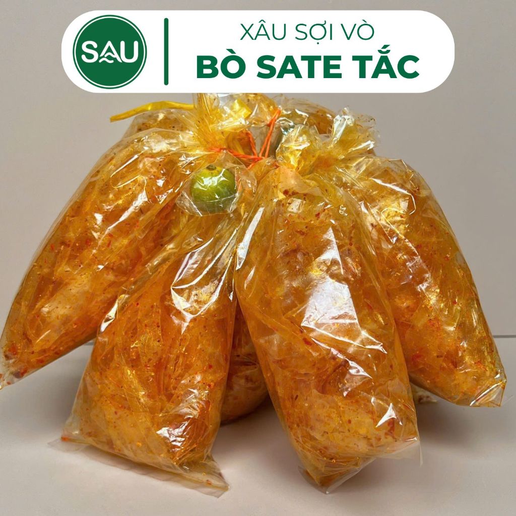 Xâu Tuổi Thơ Bánh Sợi Bò Sate Tắc Trái - Mở Ra Ăn Liền, Cay Thơm Siêu Cuốn | SÂU BÁNH TRÁNG