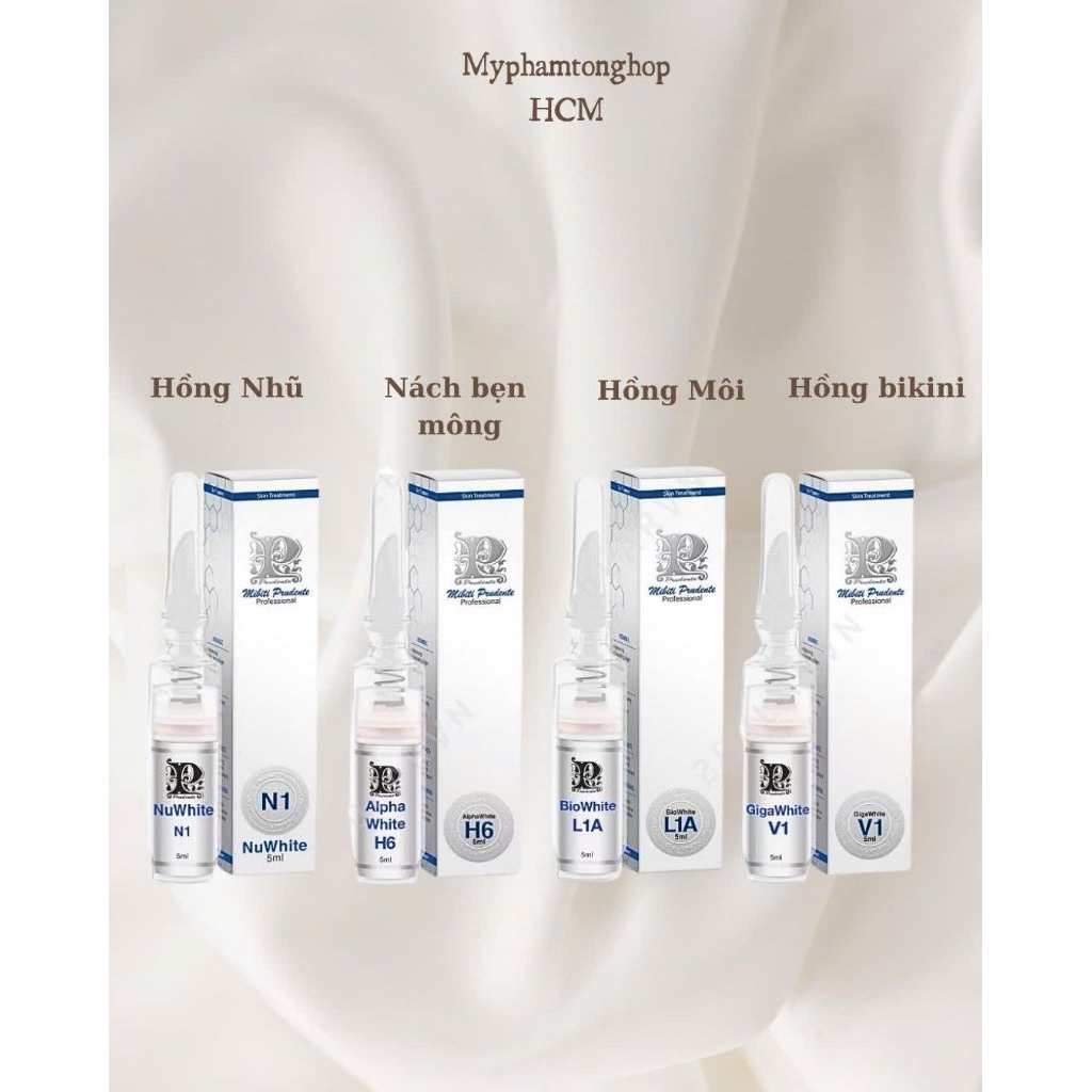 Kem Nuwhite N1 Làm Hồng Nhũ Hoa, Hồng Bikini V1, Khử Thâm H6, Hồng Môi L1A Chính Hãng