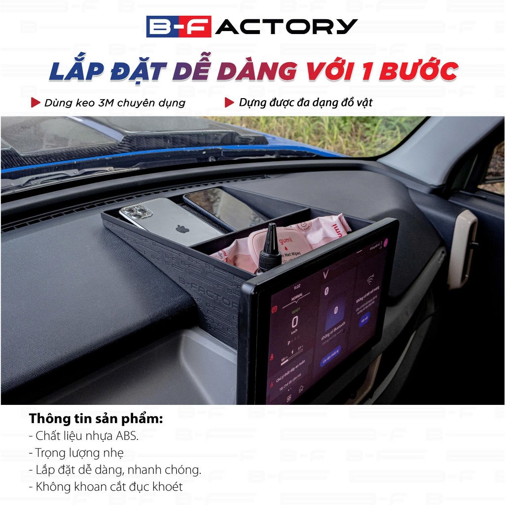 Khay Đựng Đồ Sau Màn Hình VF3 Chính Hãng B-Factory