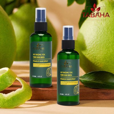 Nước Xịt Dưỡng Tóc Tinh Dầu Vỏ Bưởi Pomelo Tabaha - Bộ 2 Chai 120mlx2