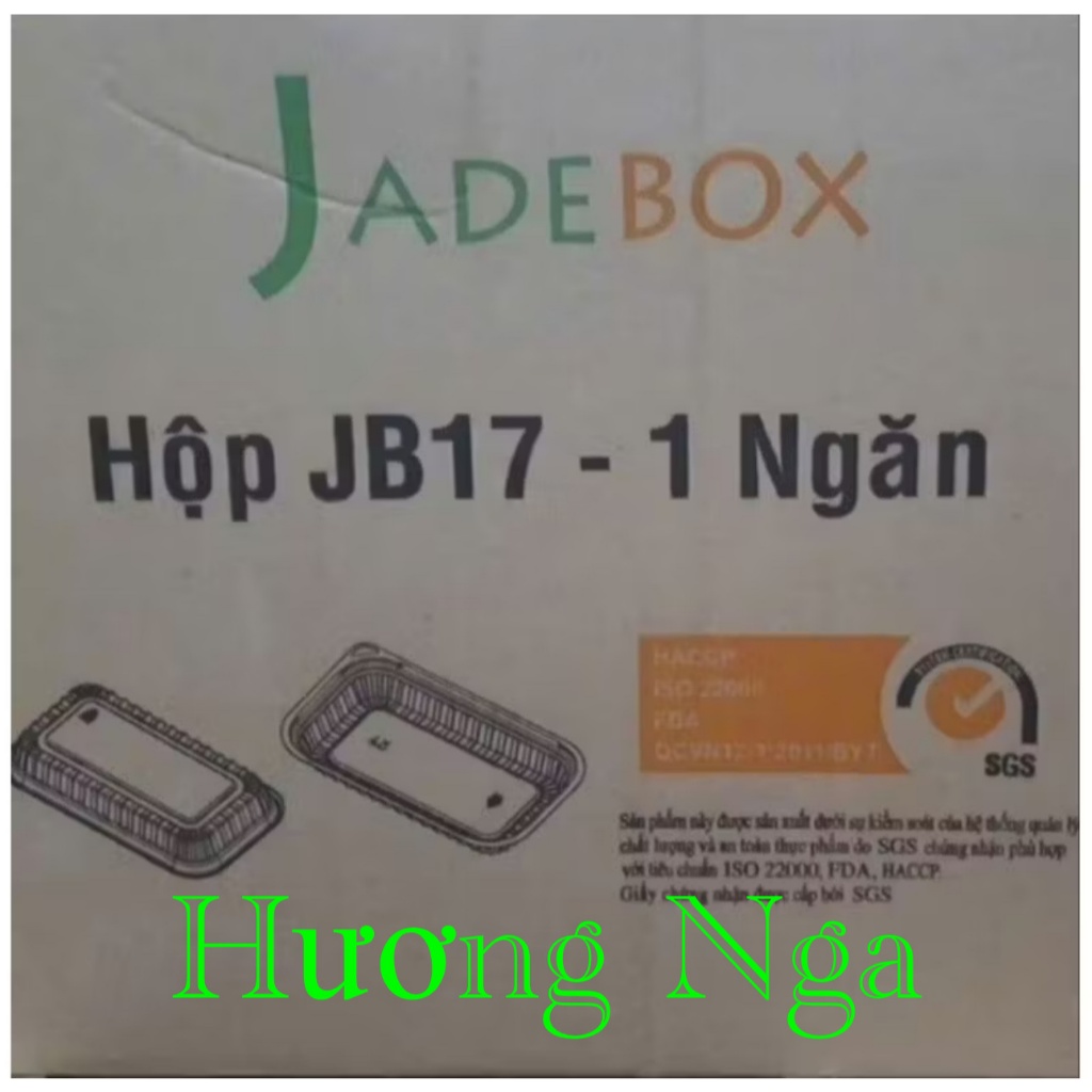 Sỉ thùng 500 hộp nhựa HT17 , loại 1 ngăn và 2 ngăn _hương nga