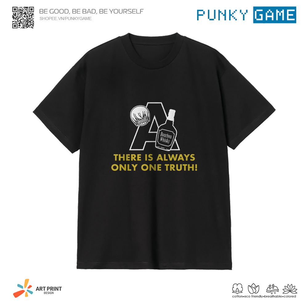 Áo thun Unisex Detective Conan Toru Amuro Cotton 100% ngắn tay