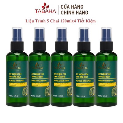 Combo 5 Chai Xịt Dưỡng Tóc Bưởi Tabaha 120mlx5 giảm rụng mọc tóc con