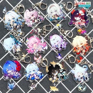 Móc Khóa Honkai: Star Rail In Ép Mica 2 Mặt (Mẫu Treo)