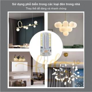 (Combo 5-10cái) Bóng đèn LED nhỏ chân ghim G4/G9 ánh sáng 3 màu độ sáng cao 3W–7W cho đèn pha lê điện áp thấp 12V, 220V
