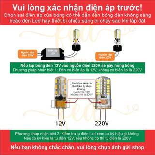 (Combo 5-10cái) Bóng đèn LED nhỏ chân ghim G4/G9 ánh sáng 3 màu độ sáng cao 3W–7W cho đèn pha lê điện áp thấp 12V, 220V