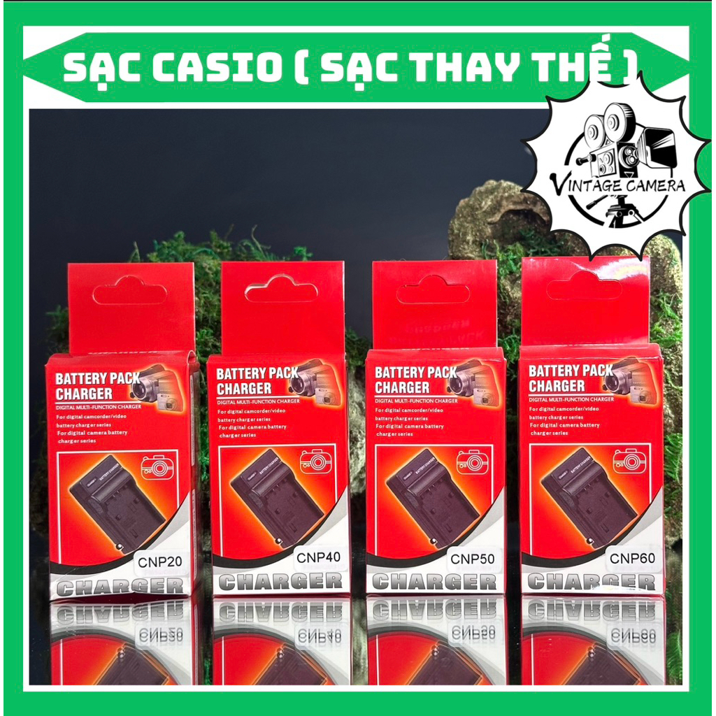 Bộ Sạc Pin Casio NP-20/ NP-40/ NP-50/ NP-60/ NP-70/ NP-80/ NP-90/ NP-110/ NP-130 ( Bộ sạc pin thay t