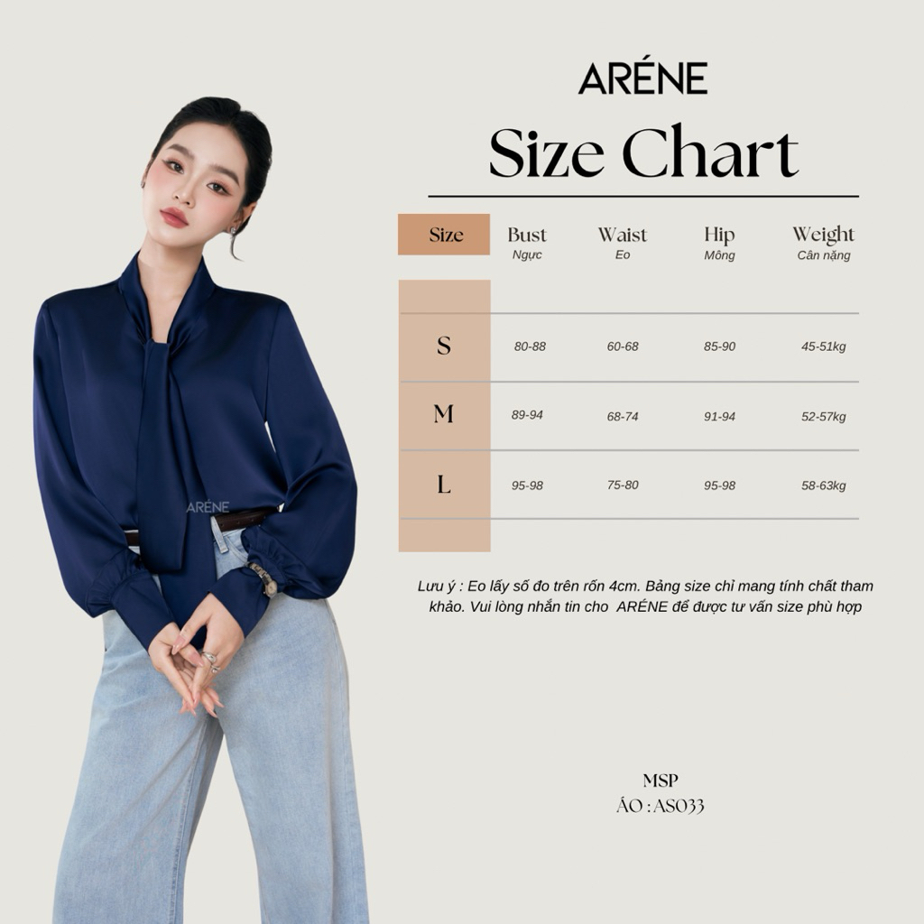 Sơmi lụa cổ nơ cao cấp thanh lịch thời thượng ARÉNE AS033 | BigBuy360 - bigbuy360.vn