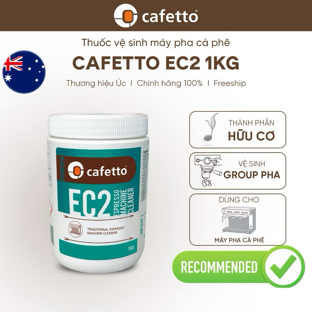 Bột Vệ Sinh Máy Pha Cà Phê  Cafetto EC2 1kg - Espresso Machine Cleaning 250 Gram