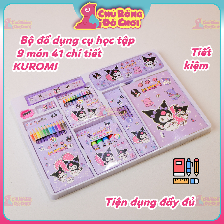 bo-do-dung-hoc-tap-9-mon-41-chi-tiet-set-hop-qua-bo-dung-cu-hoc-tap-kuromi-cho-be-tieu-hoc