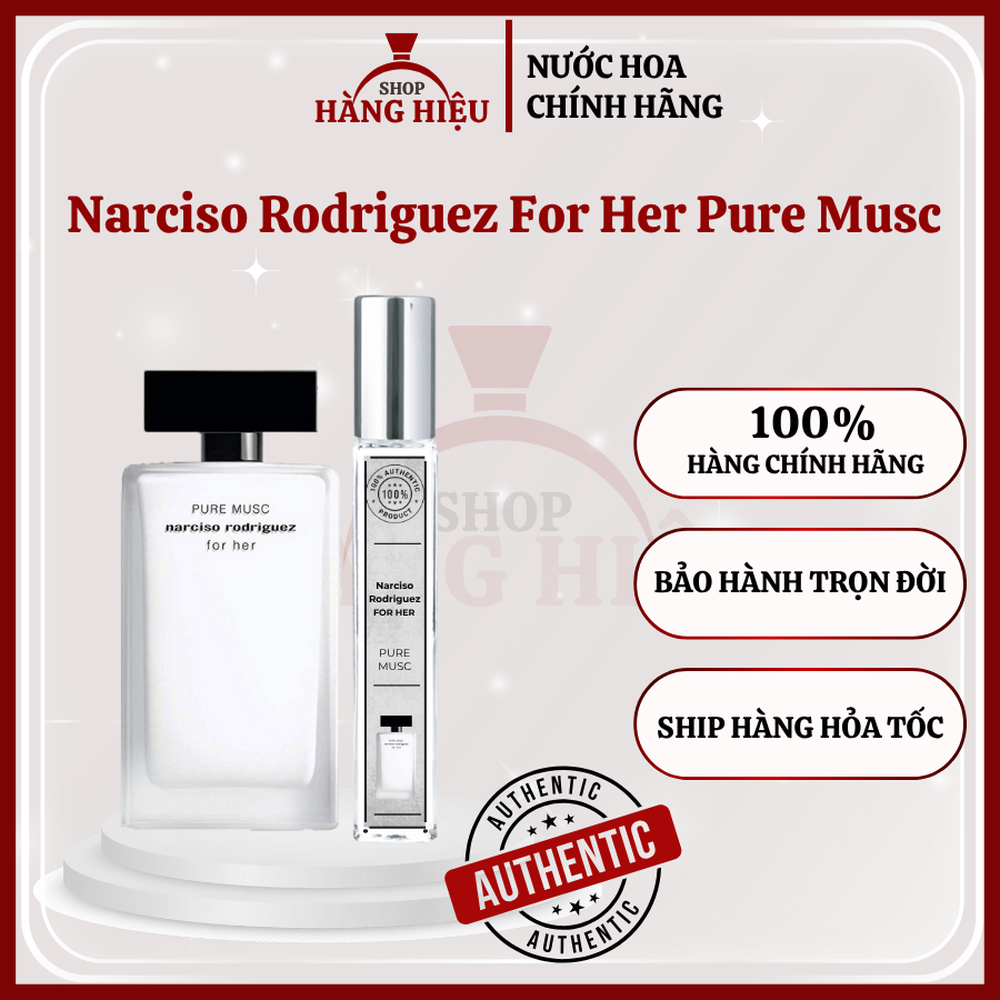 [Hàng Chính Hãng]Nước hoa Nữ Na'rciso Rodriguez For Her Pure Musc for Her_Shop Hàng Hiệu
