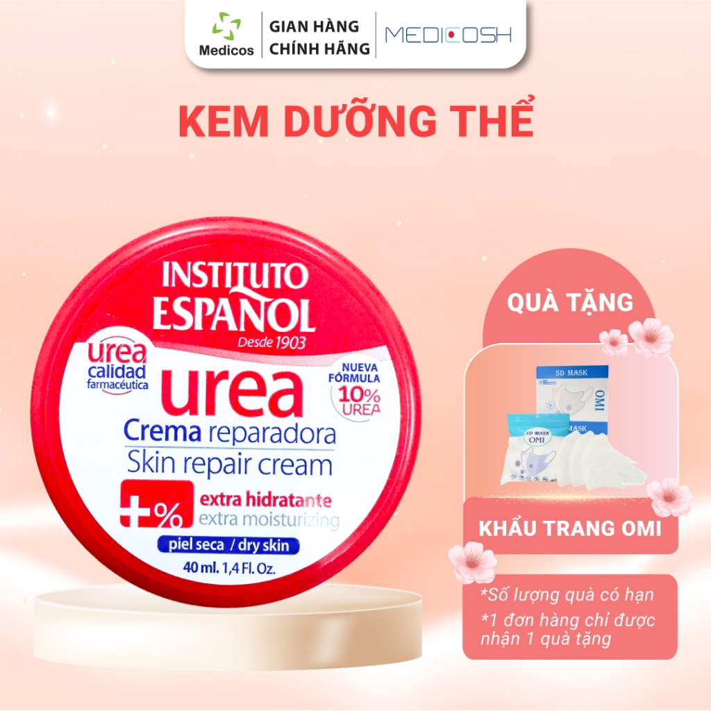 Instituto Espanol 10% Urea Crema 400ml - Kem Dưỡng Đa Năng Cho Mọi Loại Da, Đặc Biệt Da Khô