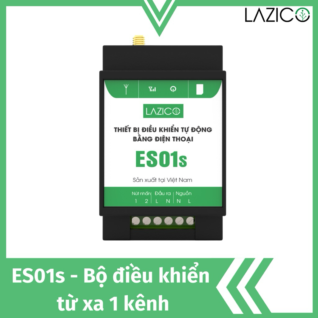 ES01s - Thiết Bị Điều Khiển Từ Xa Bằng SIM Điện Thoại LAZICO (Bản 4G)