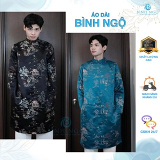 Áo dài cách tân Nam hàng thiết kế 4 màu hot - chất liệu Tafta Dệt sang trọng, lịch lãm - Áo dài cao cấp Bình Ngộ