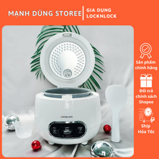 Nồi Cơm Điện Mini Lock&Lock EJR426WHT – 0.8L, Chống Dính Vân Đá, Chính Hãng, Tiết Kiệm Điện