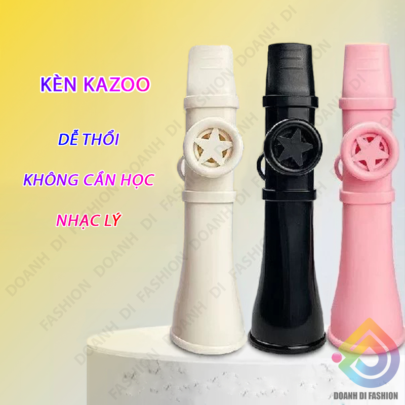 Kèn KAZOO. Còi Thổi Hơi, Đồ Chơi Âm Nhạc Kèn Cho Bé, Sáo Hơi KAZOO